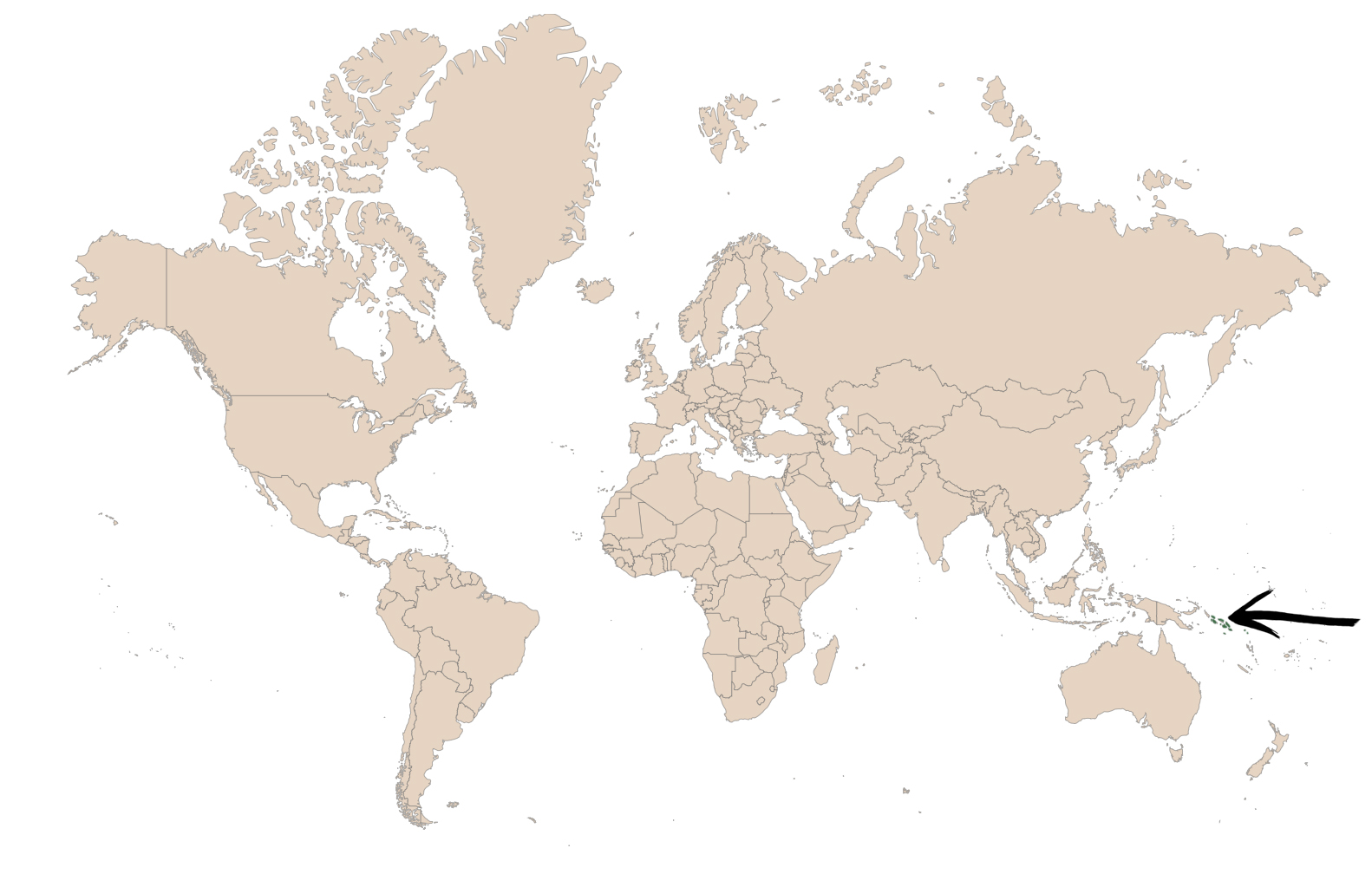 Map of Solomon Islands