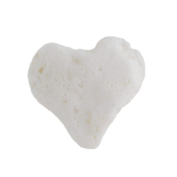 A heart shaped grain of sand